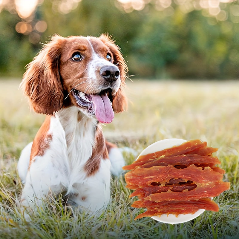 200g/400g(7.05oz/14.1oz) Chicken Jerky and Duck Jerky Dog Treats For Small, Medium, Large Dog, Made With Real Pure Chicken, Duck - Healthy, Easily Digestible, Dog Chews Long Lasting, And High Protein, Low Fat, Perfect Training Reward Snack For Dogs