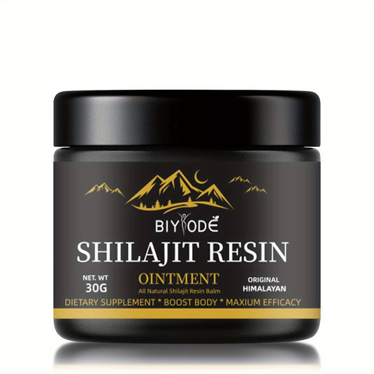 BIYODE Shilajit Resin Ointment, 30g Pure Himalayan Shilajit Supplement, All Natural with 85+ Trace Minerals and Fulvic Acid, Boosts Focus, Energy, and Immunity