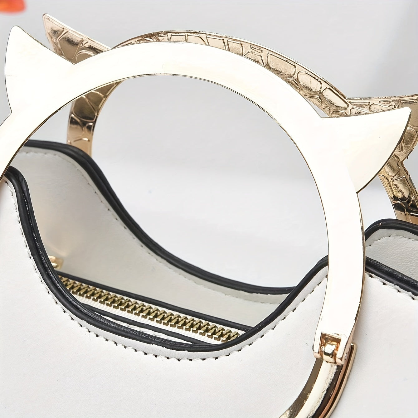 Cute Cat Handle Handbag, Multi Layer Crossbody Bag, Women's Stylish Shoulder Bag For Every Day