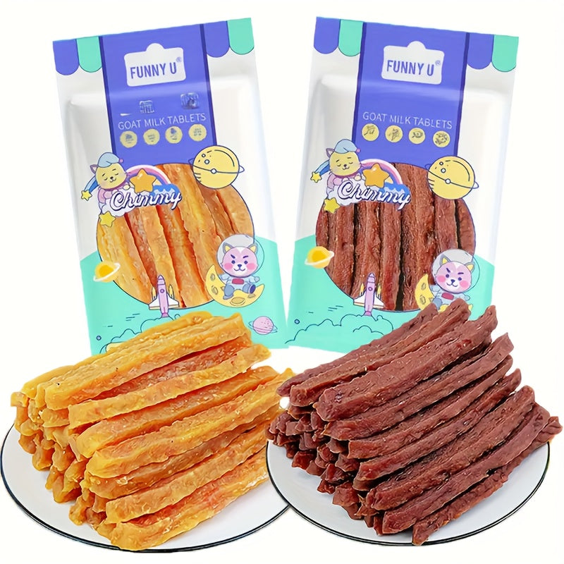 100g/300g(3.53oz/10.58oz)Soft Chew Dog Treats For Small, Medium And Large Dogs, Dried Milk Chicken/Duck Sticks, Healthy, High Protein, Easily Digestible Perfect Reward Training Treats For Dogs