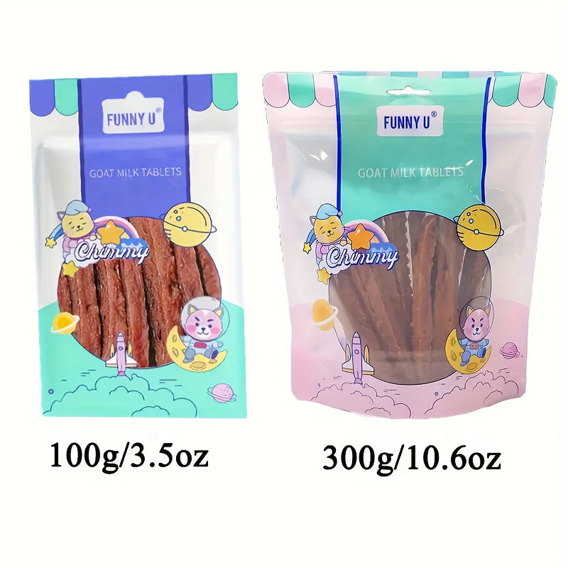 100g/300g(3.53oz/10.58oz)Soft Chew Dog Treats For Small, Medium And Large Dogs, Dried Milk Chicken/Duck Sticks, Healthy, High Protein, Easily Digestible Perfect Reward Training Treats For Dogs