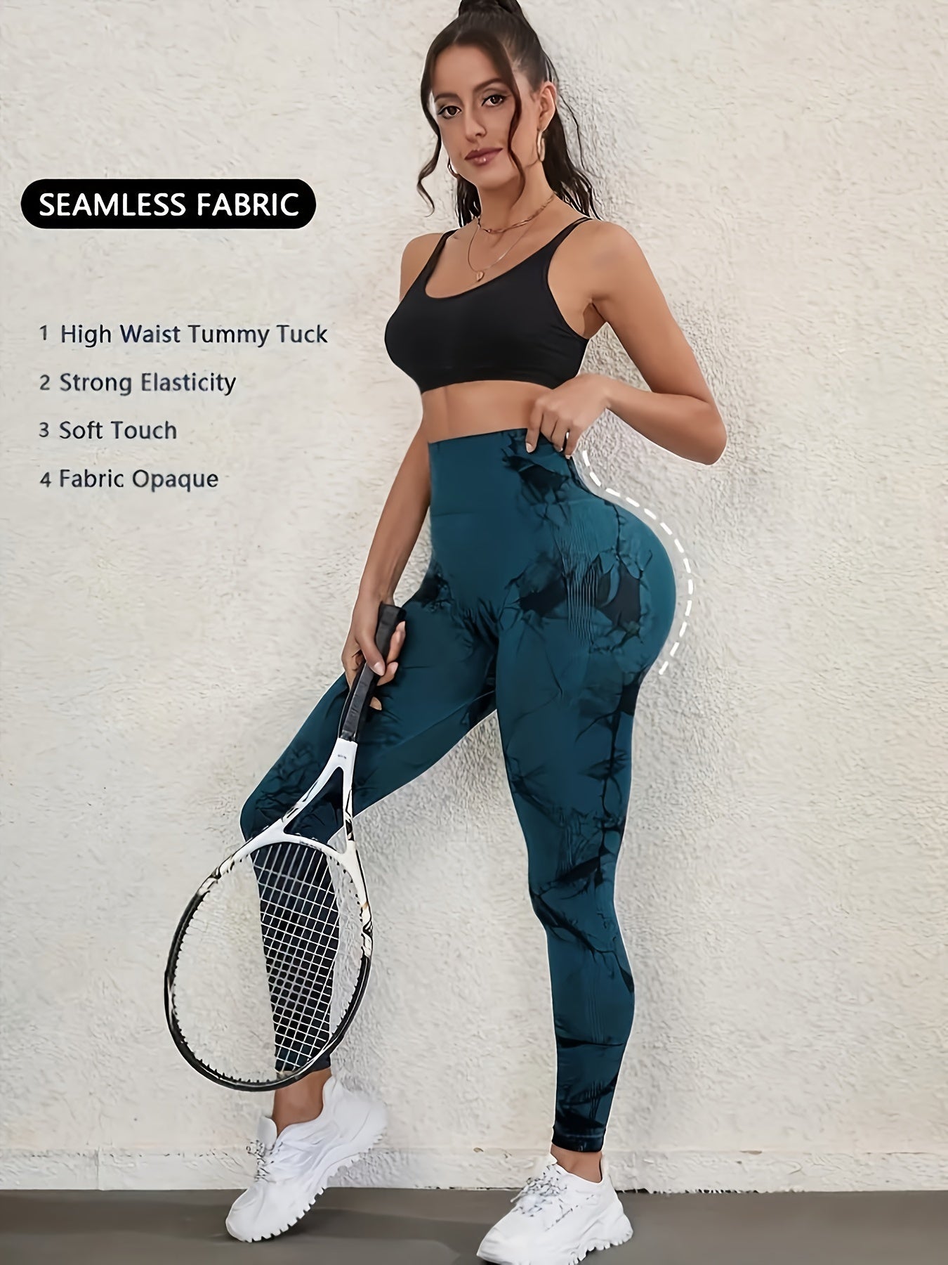 Tie-Dye Camouflage Yoga Pants Gym Sports Leggings Women Exercise Running High Waist Leggings Workout Tights