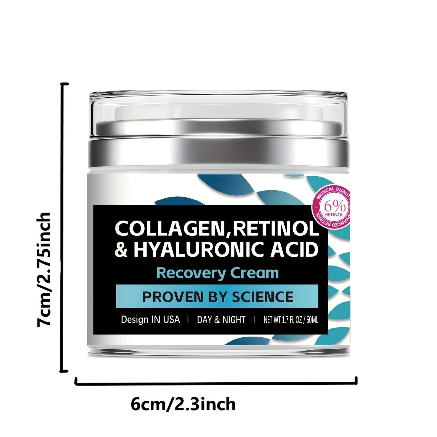 Collagen Cream For Face And Neck - Hydrate, Lift, - Day And Night Moisturizer - 1.7oz