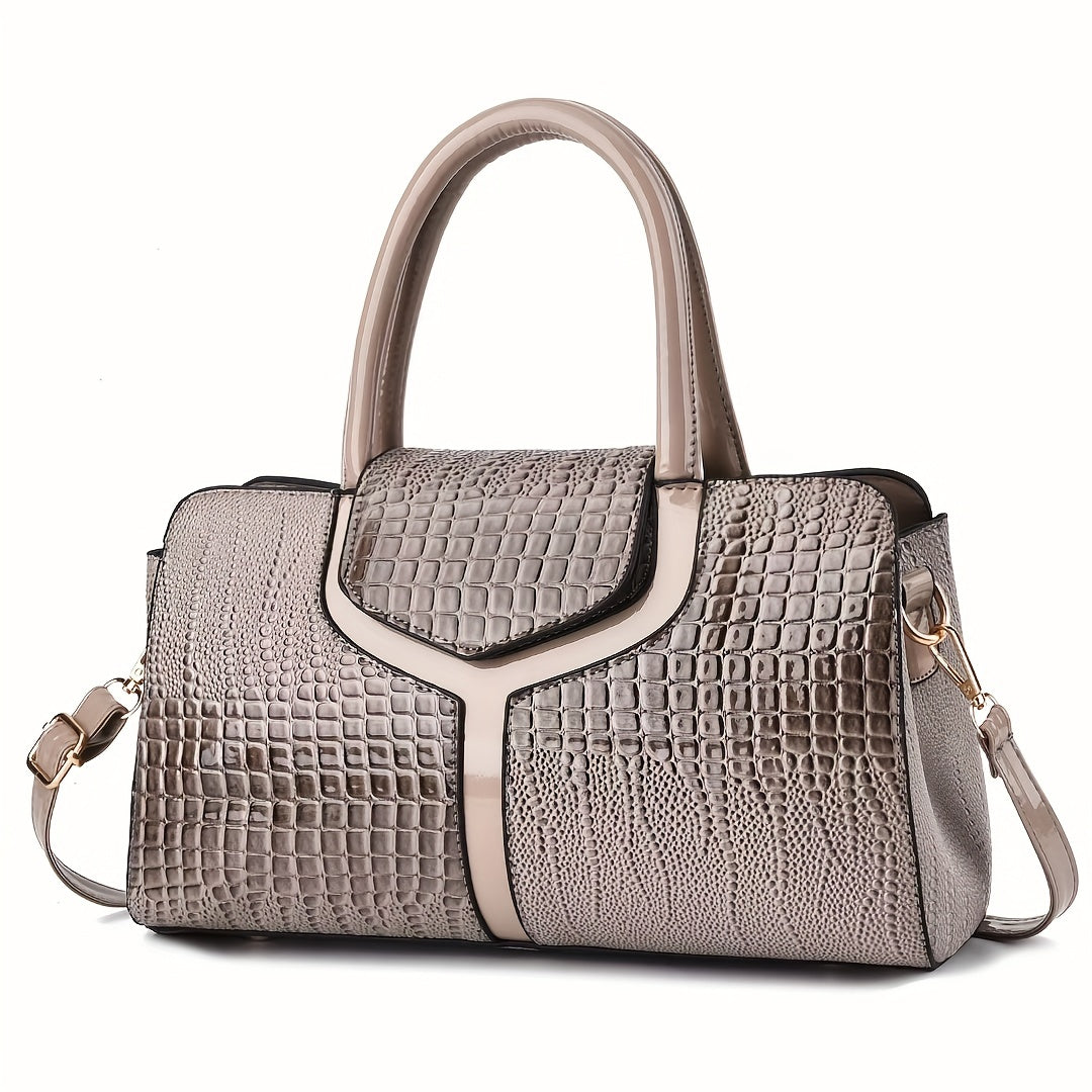 Chic Animal Print Women's Handbag – High-Quality PU Leather with Spacious Interior, Ideal for Travel & Daily Use