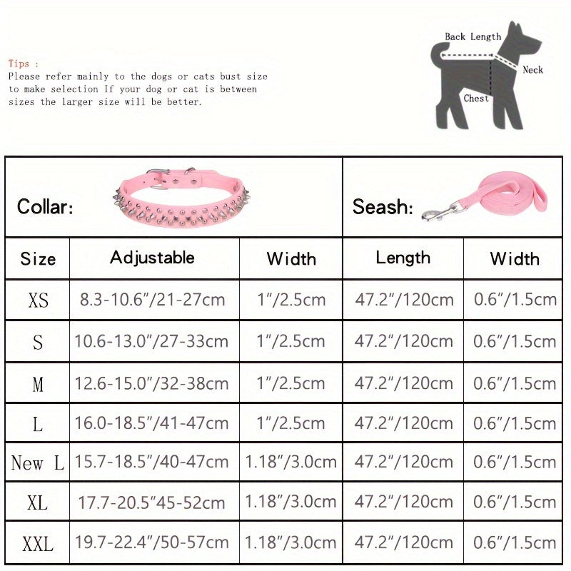 1 Set Extra-Durable Bite Resistant Dog Collar - Secure Traction for Medium to Large Pets - Stylish Safety Design for Aggressive Biters