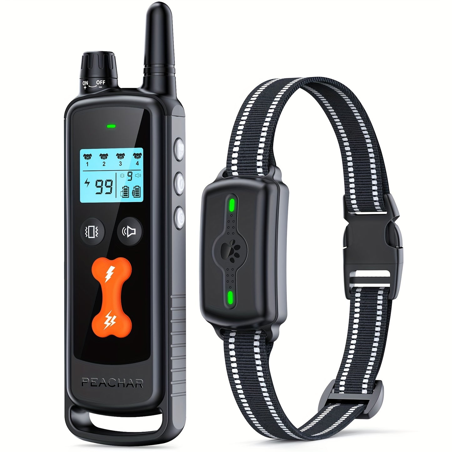 Advanced Dog Training Shock Collar - 2300Ft Remote, Beep Vibration & Shock Modes, Waterproof, Safety Lock, Rechargeable for Small, Medium & Large Dogs