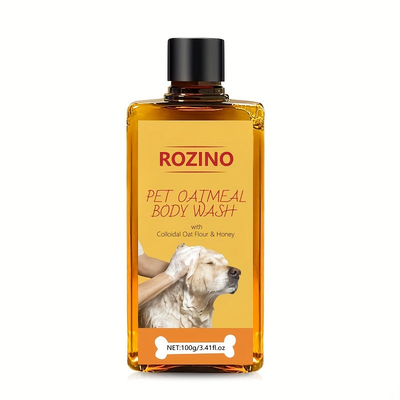 Rozino 100G Pet Shampoo With Plant & Fruit Oils - Moisturizing, Long-Lasting Scent For Smooth, Healthy Fur