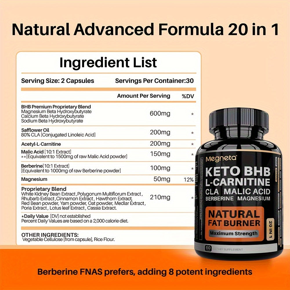 2024 The New Upgraded KETO BHB. Take 2 Capsules Daily For Continuous Improvement.One Bottle Provides A Full 30-day Supply.