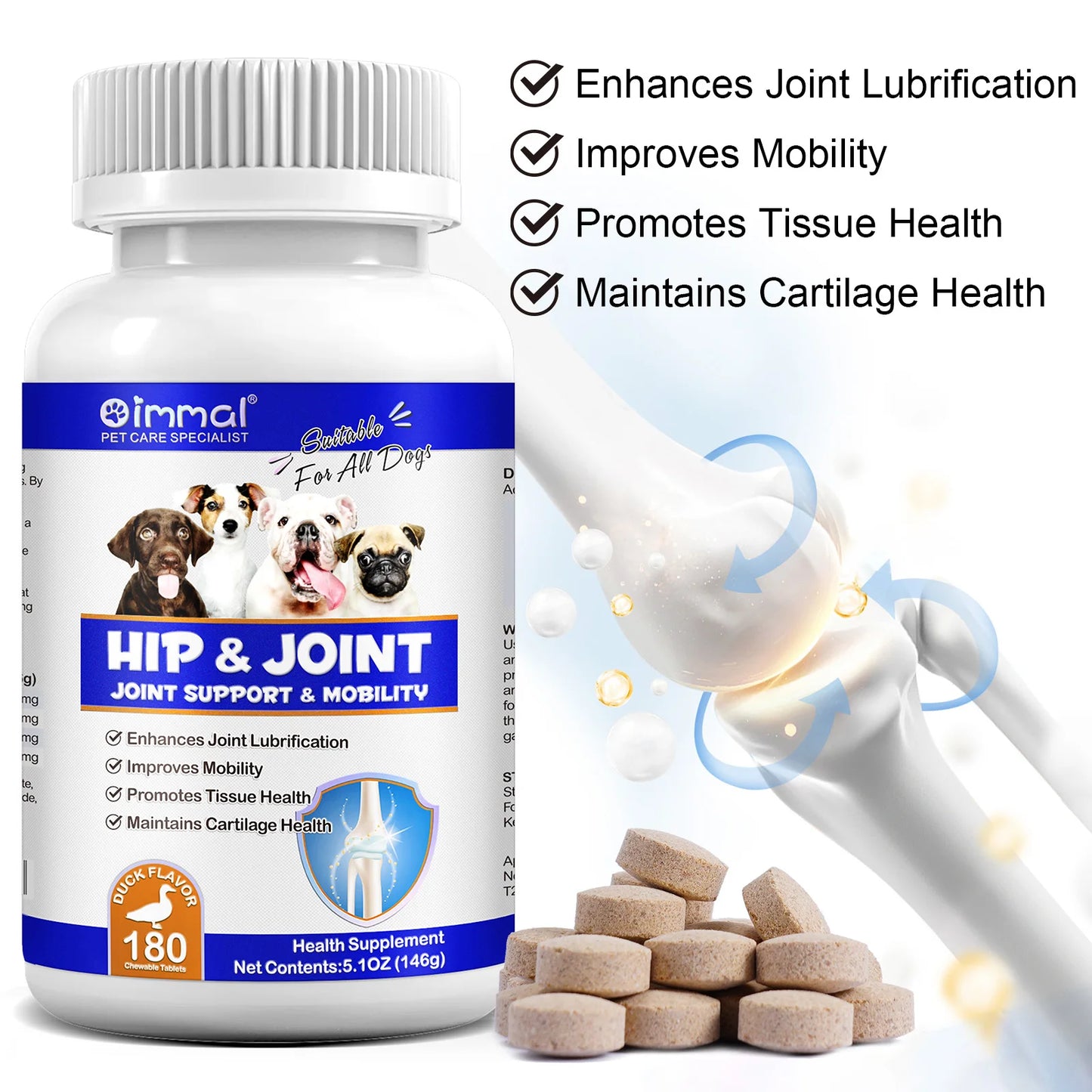 Hip and Joint Supplement Nourishing Support for Your Canine Companions Mobility and Flexibility Support Joint Health for Dogs