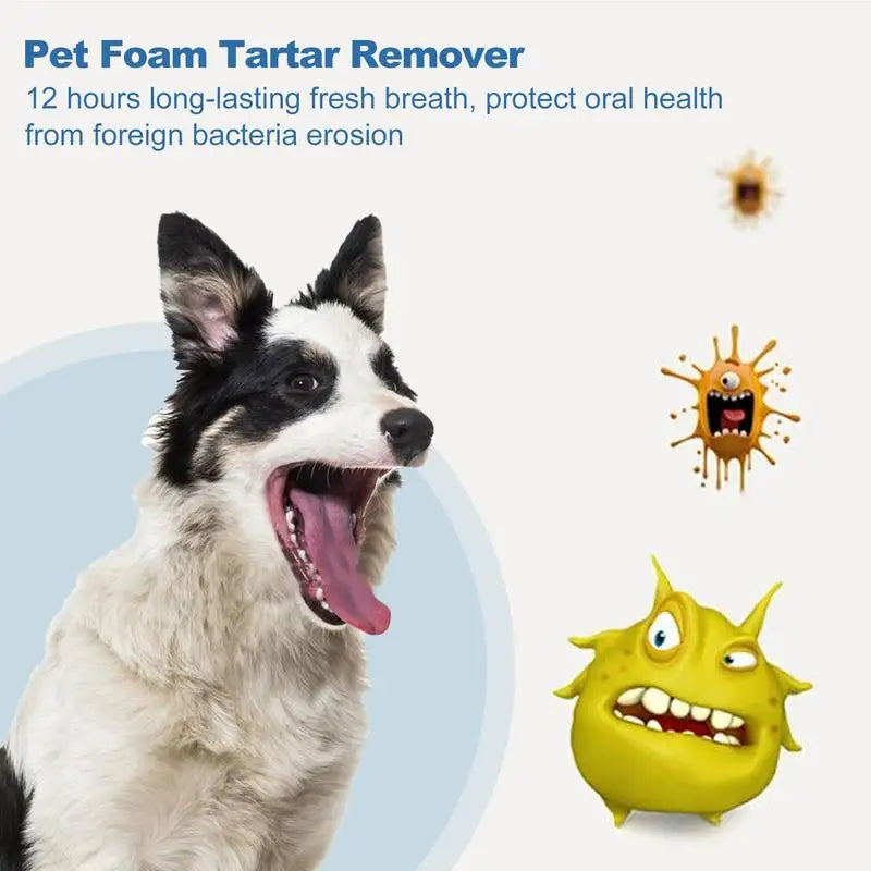 Pets Oral Cleaner Natural Dental Care Solution Foam Remove Calculus Reduce Tartar Plaque Buildup For Cats Dogs Teeth Cleaning