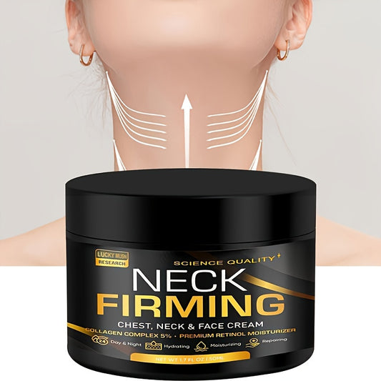 1.69oz Firming Cream For Chest, Neck & Face - Contains Retinol, Collagen And Nicinamide, Moisturizing And Rejuvenating Neck Skincare