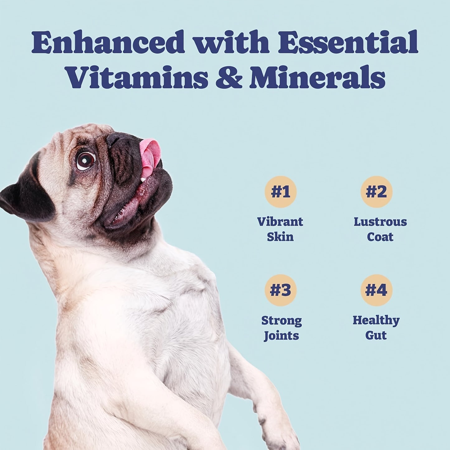 YoYoBay Multivitamin for Dogs, 4 in 1 Dog Multivitamin and Minerals Supplement, for Joint Support, Digestion, Skin and Coat Supplement for Dogs, Soft chew 60 Count