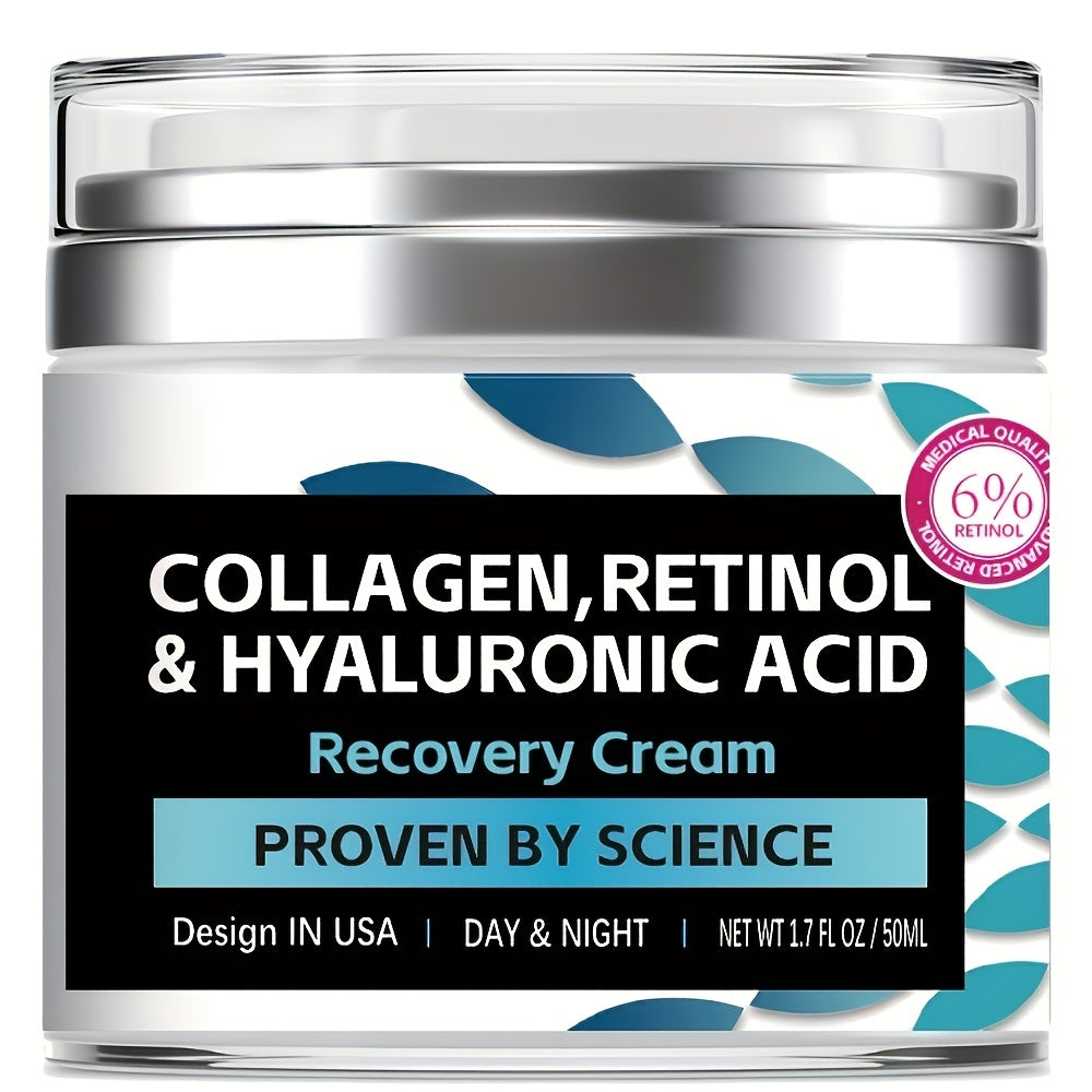 Collagen Cream For Face And Neck - Hydrate, Lift, - Day And Night Moisturizer - 1.7oz