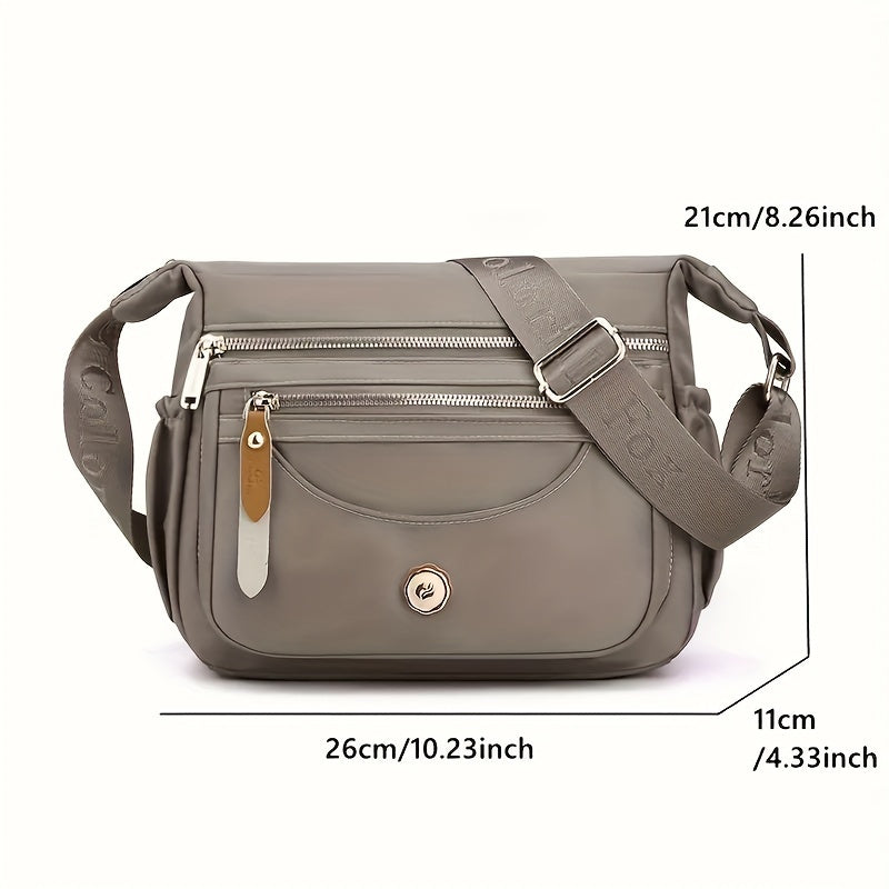 Casual Solid Color Hobo Bag, All-Match Zipper Shoulder Bag, Women's Versatile Bag For Work