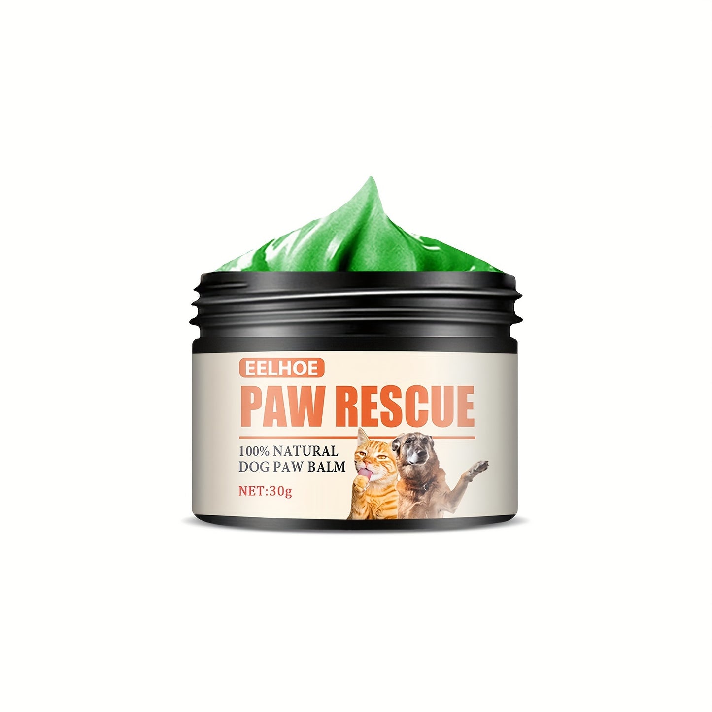 Paw Rescue Nourishing Pet Paw Cream - Deeply Moisturizes, Heals Cracked Paws Fast - Safe for Cats & Dogs - 30g Travel-Sized Solution