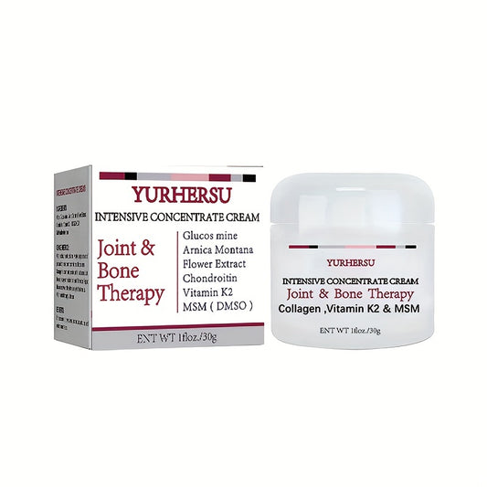 Intense Collagen Cream, Joint & Bone Care, 1oz/30g, Synergistic Blend, Deep Penetration, With Glucosamine, Vitamin K2 & MSM