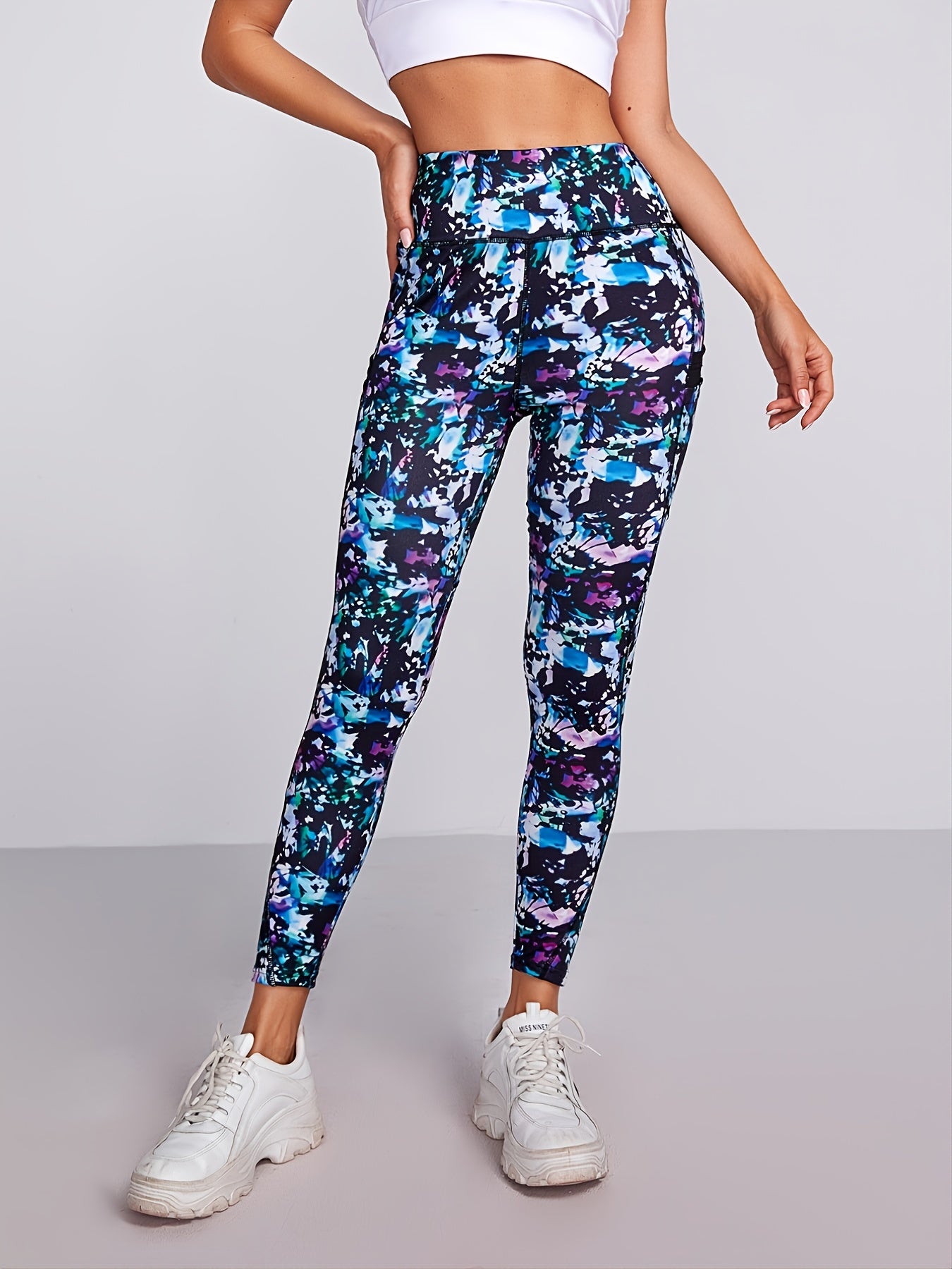 Fashionable High-Waisted Digital Print Leggings for Women - Yoga, Fitness & Workout Essential - Comfortable, Stretchy, Durable Designs to Elevate Your Style!